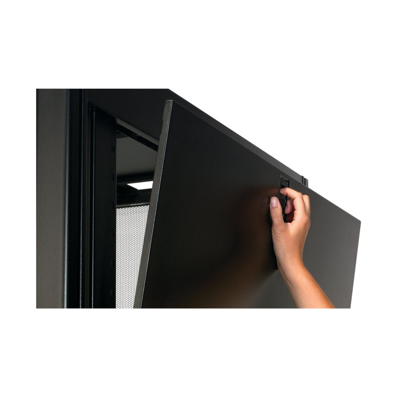 APC NetShelter SX 42U 750 mm platums x 1070 mm dziļums tīkla skapītis ar sāniem melns | Schneider Electric
