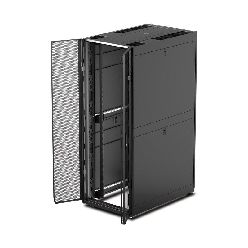 APC NetShelter SX 42U 750 mm platums x 1070 mm dziļums tīkla skapītis ar sāniem melns | Schneider Electric