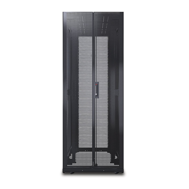 APC NetShelter SX 42U 750 mm platums x 1070 mm dziļums tīkla skapītis ar sāniem melns | Schneider Electric