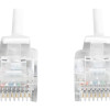 CAT 6 U-UTP Slim komunikācijas kabelis | Patch cord | Caurspīdīgs sarkans savienotājs vieglai 6. kategorijas (250 MHz) identifikācijai. Iekšējie vadītāji: vara (Cu) | Pelēks | 2 m | Moduālais RJ45 (8/8) spraudnis