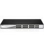 D-LINK DGS-1210-20, Gigabit Smart slēdzis ar 16 10/100/1000Base-T portiem un 4 Gigabit MiniGBIC (SFP) portiem, 802.3x Flow Control, 802.3ad Link Aggregation, 802.1Q VLAN, 802.1p Priority Queues, Port mirroring, Jumbo Frame atbalsts, 802.1D STP, ACL, LLDP, Cable Diagnostics, Auto Surveillance VLAN, Auto Voice VLAN, | D-Link | Managed L2 | Desktop | 24 month(s)