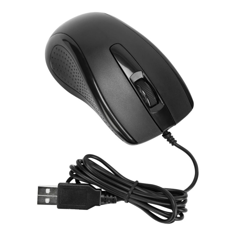 Targus Full-Size Optical Antimicrobial Wired Mouse | Targus Mouse | Full-Size Optical Antimicrobial | Wired | Black
