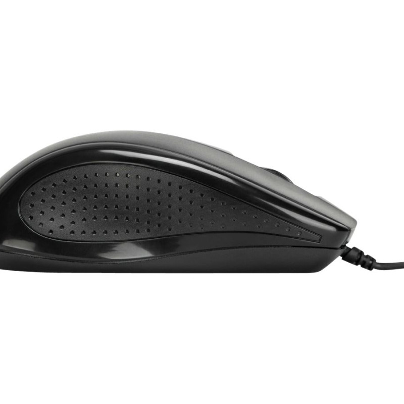 Targus Full-Size Optical Antimicrobial Wired Mouse | Targus Mouse | Full-Size Optical Antimicrobial | Wired | Black
