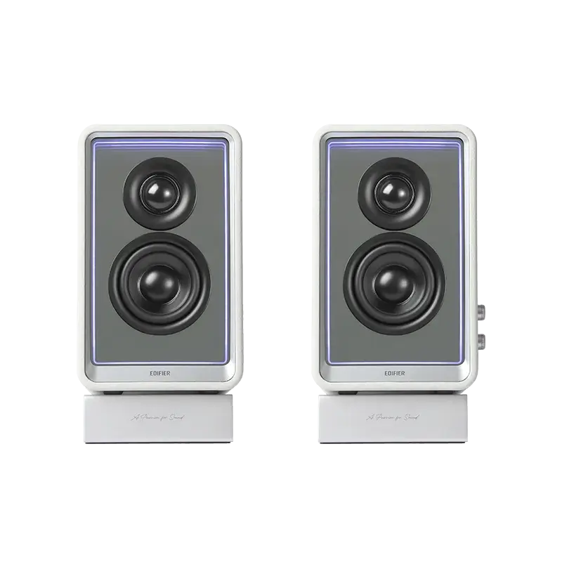 Edifier Desktop Active Monitor with GaN Charger | QR65 | 70 W | Bluetooth | Wireless connection | White