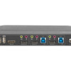 Digitus | KVM slēdzis, 2 porti, 4K60Hz, 2 x DP ieeja, 1 x DP/HDMI izeja | DS-12850