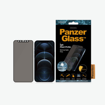 PanzerGlass | Apple | iPhone 12 Pro Max | Glass | Black | Privacy glass