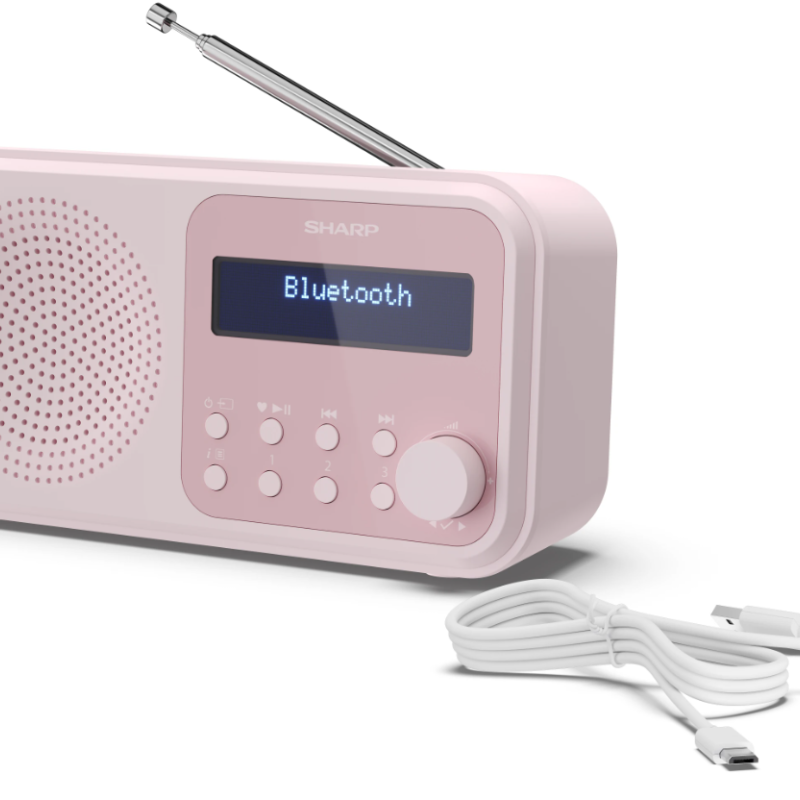 Sharp | Tokyo Digital Radio | DR-P420(PK) | Bluetooth | Wireless connection | Portable | Pink