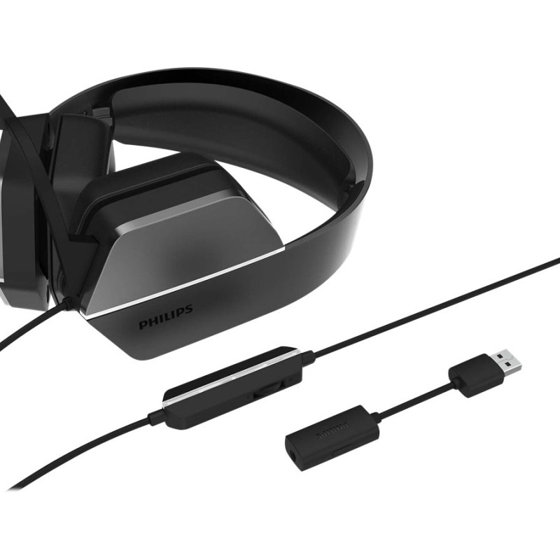 Philips | 4000 sērijas spēļu austiņas | TAG4106BK/00 | ar vadu | spēļu austiņas | uz auss