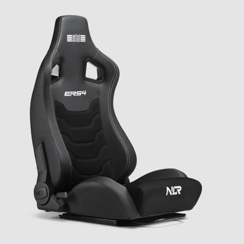 Next Level Racing | PU Leather and Suede | Reclining Seat | ERS4 Elite PU Leather & Suede Edition | Black