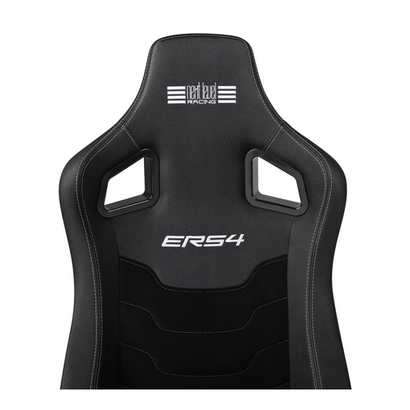 Next Level Racing | PU Leather and Suede | Reclining Seat | ERS4 Elite PU Leather & Suede Edition | Black