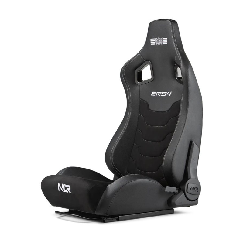 Next Level Racing | PU Leather and Suede | Reclining Seat | ERS4 Elite PU Leather & Suede Edition | Black