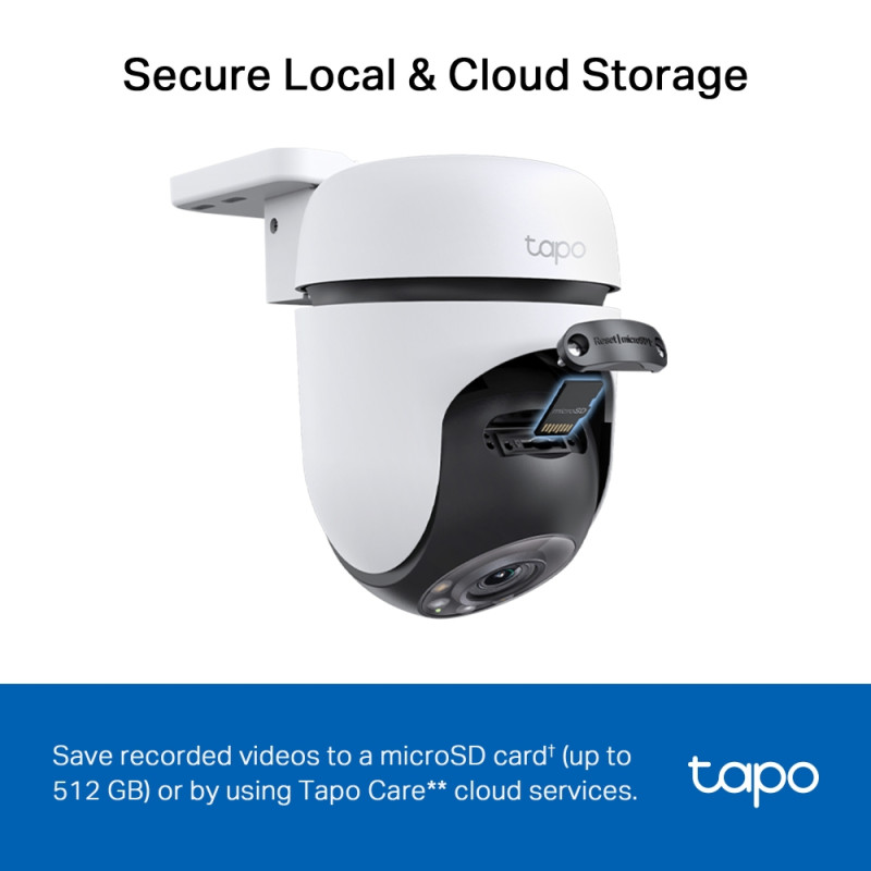 TP-LINK | Pan/Tilt drošības Wi‑Fi kamera | Tapo C510W | Dome | 3 MP | 3.9mm | IP65 | H.264 | MicroSD, līdz 512 GB