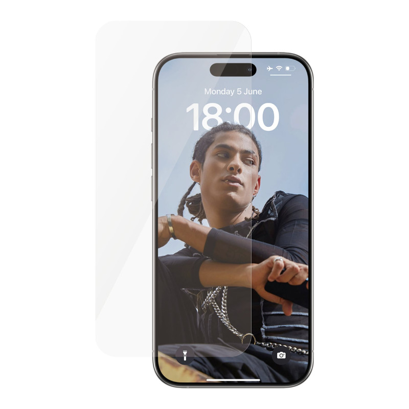 PanzerGlass | SAFE | Screen protector | Apple | Iphone15 PRO | Glass | Clear | Ultra-Wide Fit