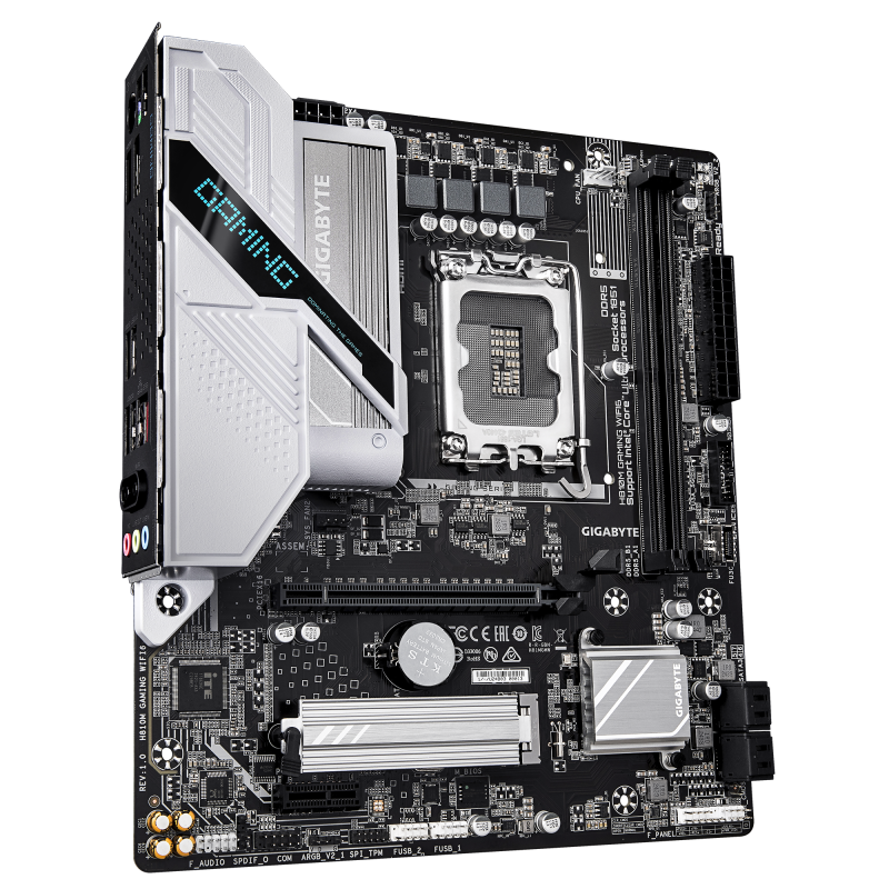Gigabyte H810M GAMING WIFI6 | Processor family Intel | Processor socket LGA1851 | DDR5 | Supported hard disk drive interfaces M.2, SATA | Number of SATA connectors 4
