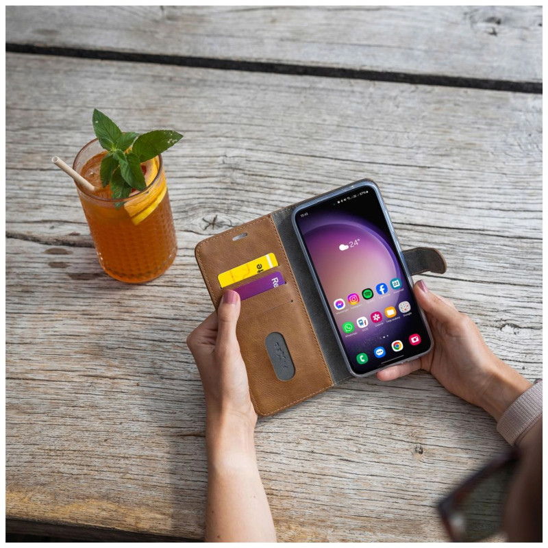 Fixed Opus | Grāmatas tipa maciņš | Samsung | Galaxy A36 5G/A56 5G | Āda | Brūns