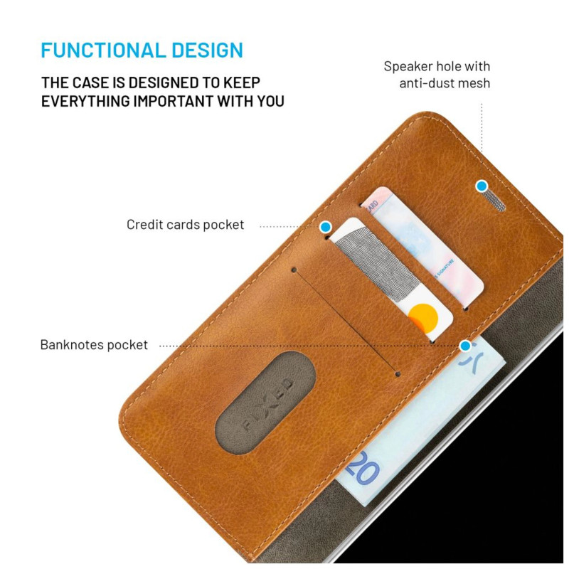 Fixed Opus | Grāmatas tipa maciņš | Samsung | Galaxy A36 5G/A56 5G | Āda | Brūns