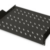 Digitus | 2U fiksētā plaukta skapjiem | DN-19 TRAY-2-SW | Piemērots komponentu glabāšanai, kas nav 483 mm (19”) atbilstoši. Plāns dizains, aizņem 2 augstuma vienības. Ērta un ātra montāža/demontāža. Izmēri 88x482x349 mm, līdz 25 kg | Melns