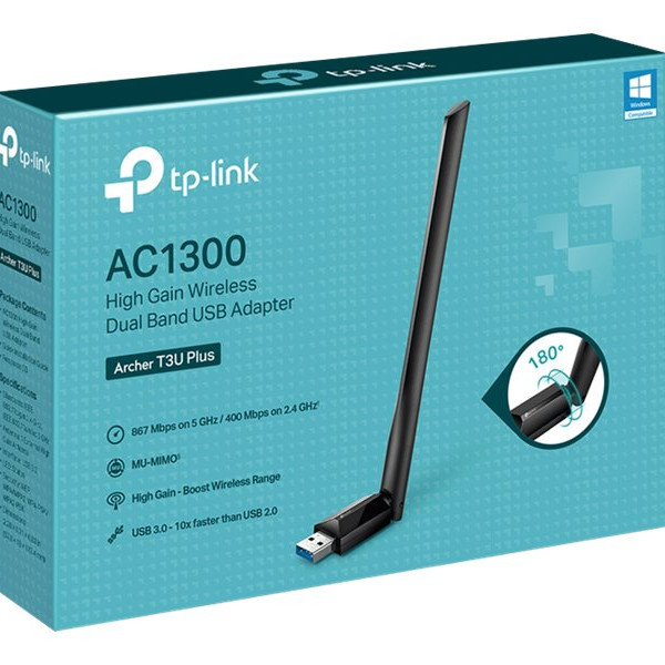 TP-LINK | Divu joslu USB adapters | Archer T3U Plus