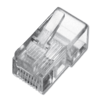 A-MO 8/8 SR | modulis spraudnim, izmantošanai ar apaļu daudzvītņu kabeli, 8P8C neekranēts, CAT 5e, RJ45