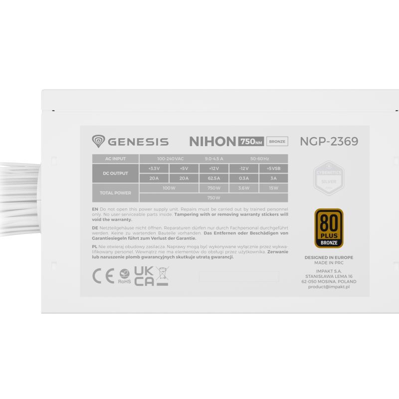 Genesis | PSU | Nihon 750NM | 750 W | Balts