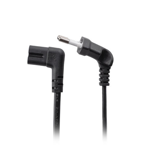Lanberg CEE 7/16 uz EC 320 C7 Euro (radio) barošanas kabelis 1.8m leņķveida VDE | CA-C7CA-12CC-0018-BK