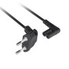 Lanberg CEE 7/16 uz EC 320 C7 Euro (radio) barošanas kabelis 1.8m leņķveida VDE | CA-C7CA-12CC-0018-BK