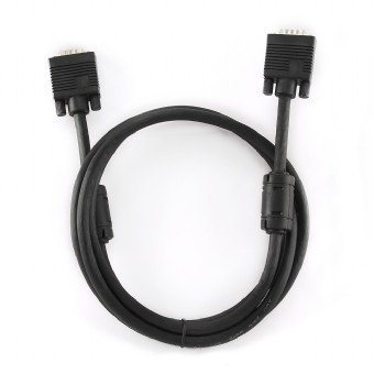 Cablexpert Premium VGA HD15M/HD15M dubultā aizsardzība ar 2 ferrīta kodoliem 15M kabelis melns | Cablexpert
