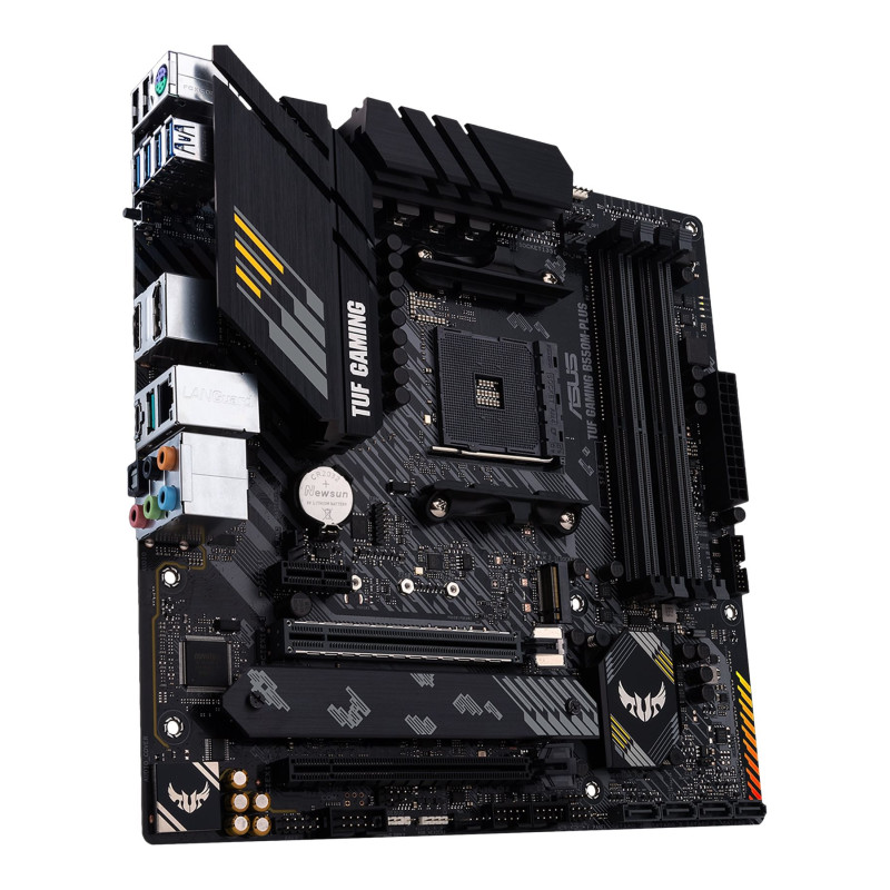 Asus | TUF Gaming B550M-Plus | Procesoru ģimene AMD | CPU ligzda AM4 | DDR4 | Atmiņas sloti 4 | Čipsete AMD B | Micro ATX
