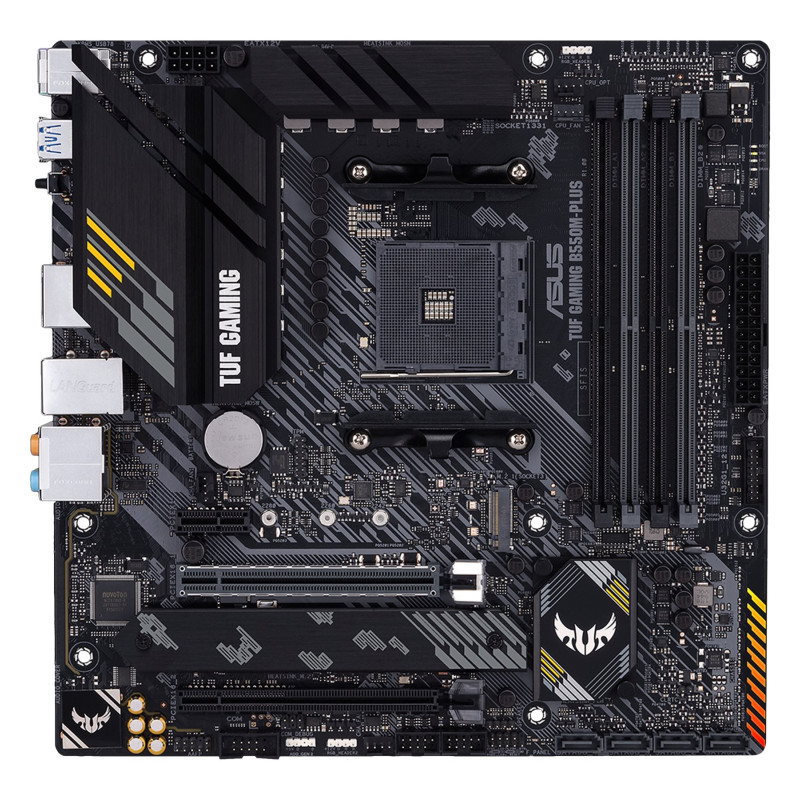 Asus | TUF Gaming B550M-Plus | Procesoru ģimene AMD | CPU ligzda AM4 | DDR4 | Atmiņas sloti 4 | Čipsete AMD B | Micro ATX