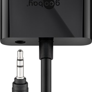Goobay | HDMI/VGA adapteris, niķelēts | 68793 | Melns | HDMI spraudnis (A tips) | VGA ligzda (15‑pin)