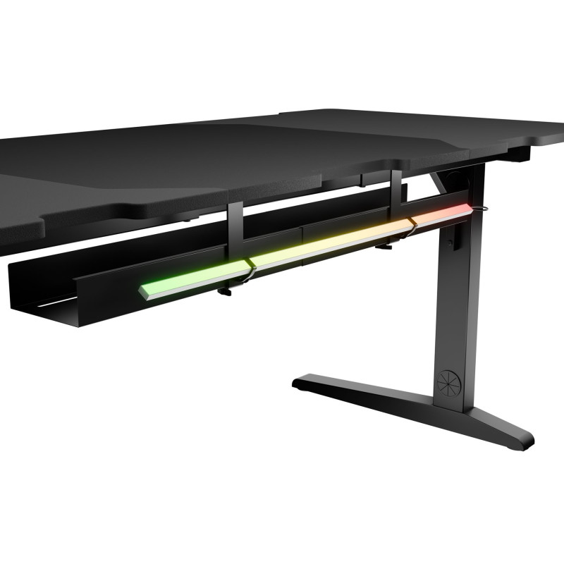 Genesis | Modularais spēļu galds | Holm 180 RGB | Antracīta melns