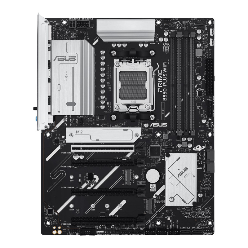 Asus PRIME B850-PLUS WIFI | Procesoru ģimene AMD | Procesora ligzda AM5 | DDR5 | Atbalstītie disku interfeisi M.2, SATA | SATA konektoru skaits 4