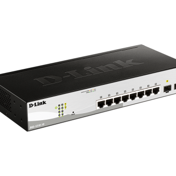 D-Link | 10 portu Gigabit viedo pārvaldāmo komutatoru | DGS-1210-10 | Pārvaldāms L2+ | iekārtu skapim montējams