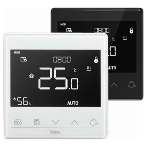 Fibaro Nice savienojamais termostats elektriskai apsildei | WARM-CONTROL E | Melns