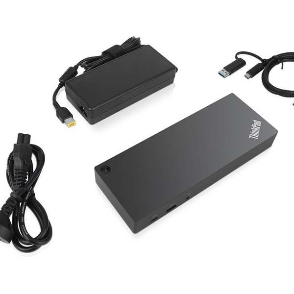 Lenovo | ThinkPad Hybrid USB-C ar USB-A dokstacijas, max 2 displeji | 40AF0135EU | USB-C dokstacija | Ethernet LAN (RJ-45) ligzdas 1 | DisplayPort ligzdas 2 | USB 3.0 (3.1 Gen 1) Type-C ligzdas 1 x USB-C (Gen 2, 5V / 3A jauda) | USB 3.0 (3.1 Gen 1) ligzdas 3 x USB-A (Gen 2, 10 Gbps) | USB 2.0 ligzdas 2 | HDMI ligzdas 2 | 90 W