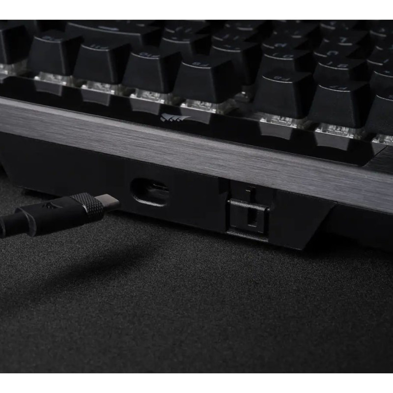 Corsair | OPX Switch | Spēļu tastatūra | K70 PRO RGB | Spēļu tastatūra | Ar vadu | RGB LED apgaismojums | NA | Optiski-mehāniskā | Melna