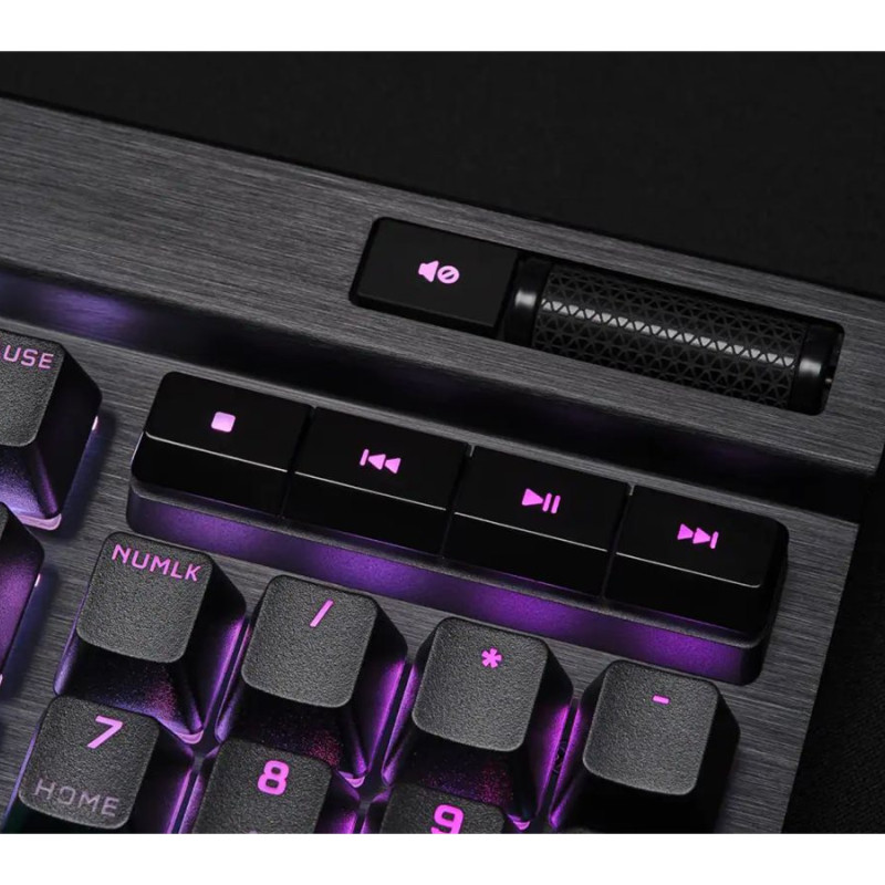 Corsair | OPX Switch | Spēļu tastatūra | K70 PRO RGB | Spēļu tastatūra | Ar vadu | RGB LED apgaismojums | NA | Optiski-mehāniskā | Melna