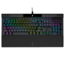 Corsair | OPX Switch | Spēļu tastatūra | K70 PRO RGB | Spēļu tastatūra | Ar vadu | RGB LED apgaismojums | NA | Optiski-mehāniskā | Melna