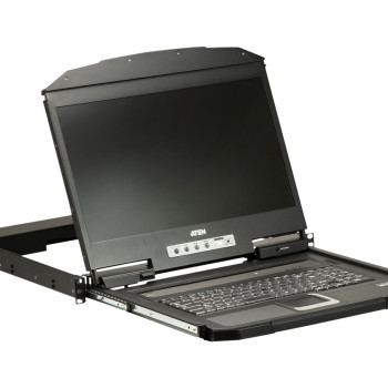 Aten | 1U ļoti īss dziļums vienas sliedes plaša ekrāna LCD konsole (USB / HDMI) | CL3700NW | 1920 x 1080 pie 60Hz