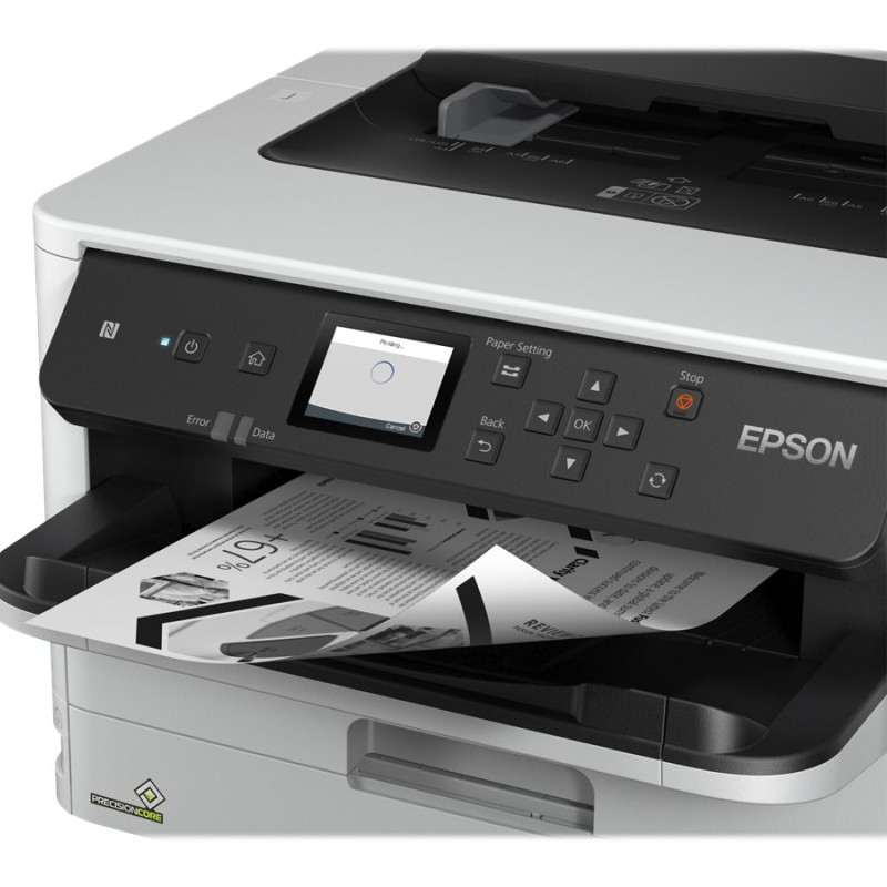 Epson | Printeris | WorkForce WF-M5298DW | PrecisionCore™ drukas galva | Mono | A4 | Wi-Fi | Pelēks