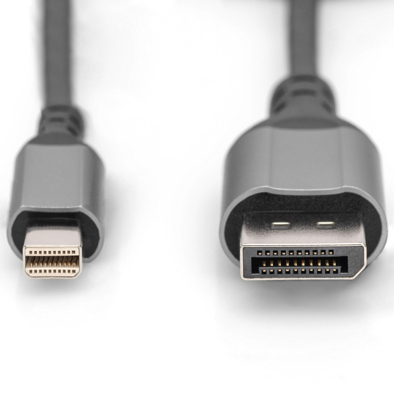 Digitus | 8K DisplayPort adaptera kabelis, Mini DP uz DP, 2 m | DB-340106-020-S | DisplayPort uz DisplayPort