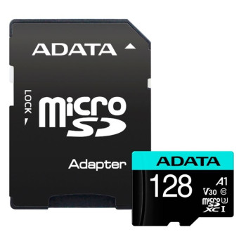 ADATA | Premier Pro | UHS-I U3 | 128 GB | microSDXC | Flash atmiņa klase 10 | ar adapteri
