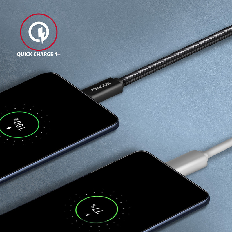 AXAGON | Datu un uzlādes USB 2.0 kabelis, 1.5 m | BUCM32-CM15AB | USB-C uz USB-C