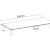 Digitus Universal glass monitor riser DA-90358 | 13-32 " | Maximum weight (capacity) 20 kg