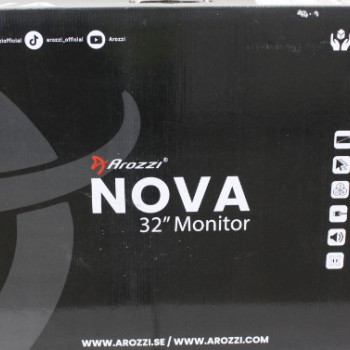 IZPĀRDOŠANA BEIGUSIES. Arozzi Nova 32" IPS, 180Hz, datora monitors - violets | IZPĀRDOŠANA BEIGUSIES. Nova | 32" | IPS | QHD | 16:9 | 180 Hz | 1 ms | 2560 x 1440 pikseļi | 300 cd/m² | HDMI portu skaits 2 | Violets | IEPAKOJUMS BOJĀTS, MALAS SCRATCHED