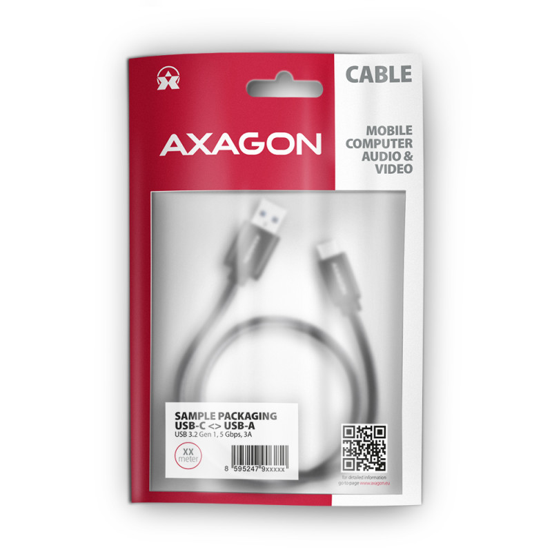 AXAGON | Data and charging cable | BUCM3-AM20AB | USB Type-C to USB Type-A