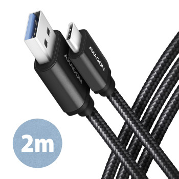 AXAGON | Datu un uzlādes kabelis | BUCM3-AM20AB | USB Type-C uz USB Type-A