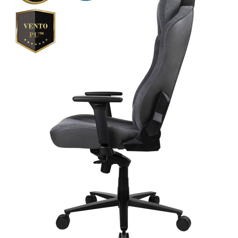 Arozzi Vernazza Vento Gaming Chair Vento Polyurethane; Soft Fabric; Metal; Aluminium | Ash