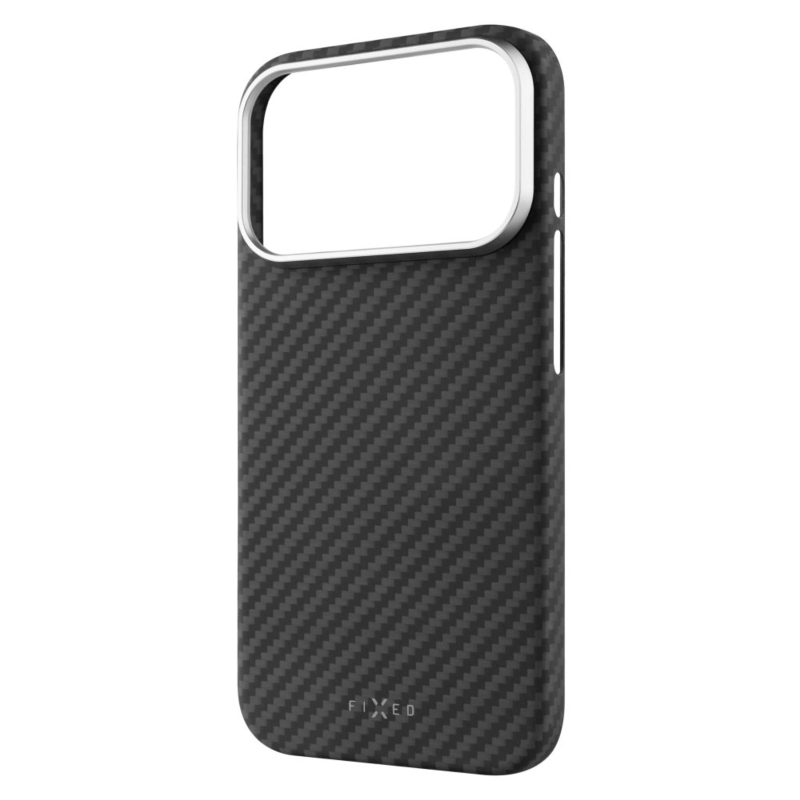 Fixed MagVelar | Aizmugures vāks | Apple | iPhone 17 Pro | Aramīds | Melns | Atbalsta MagSafe