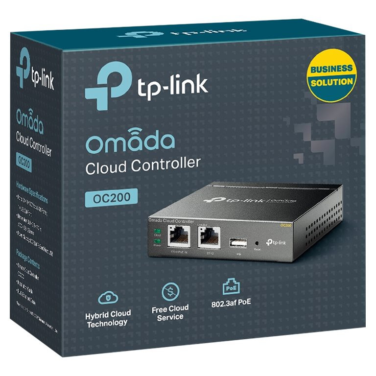 TP-LINK | Omada aparatūras kontrolieris | OC200 | 10/100 Mbit/s | Ethernet LAN (RJ-45) porti 2 | MU-MIMO Nē | PoE in